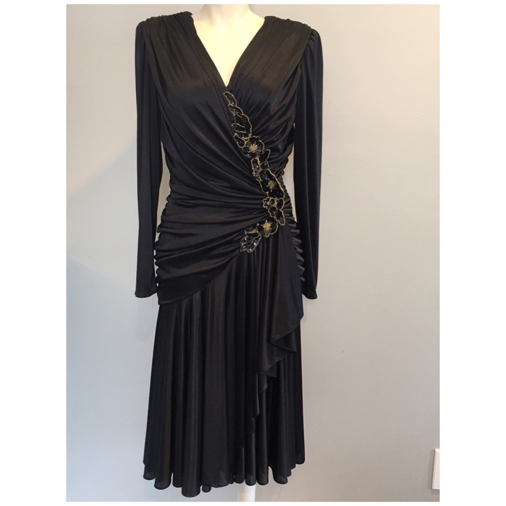 Black vintage dress - Picture 1 of 6